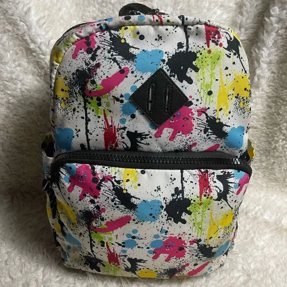 Airwalk Graffiti Spray Paint multi color laptop medium backpack